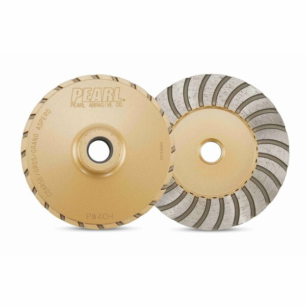 Pearl Cup Wheel 4 in. Coarse, 5/8 in.-11F PW4CH